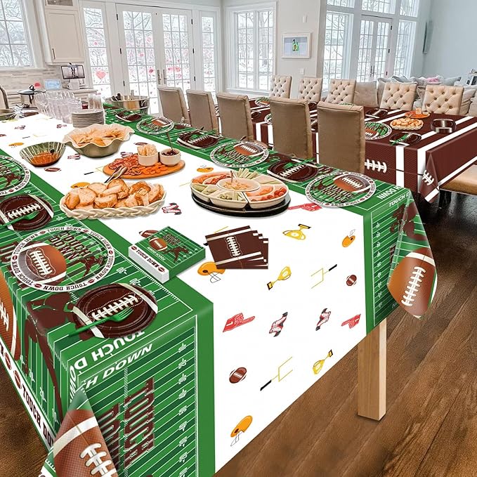 Football Party Decorations 82Pcs Supplies Including Plates Napkins