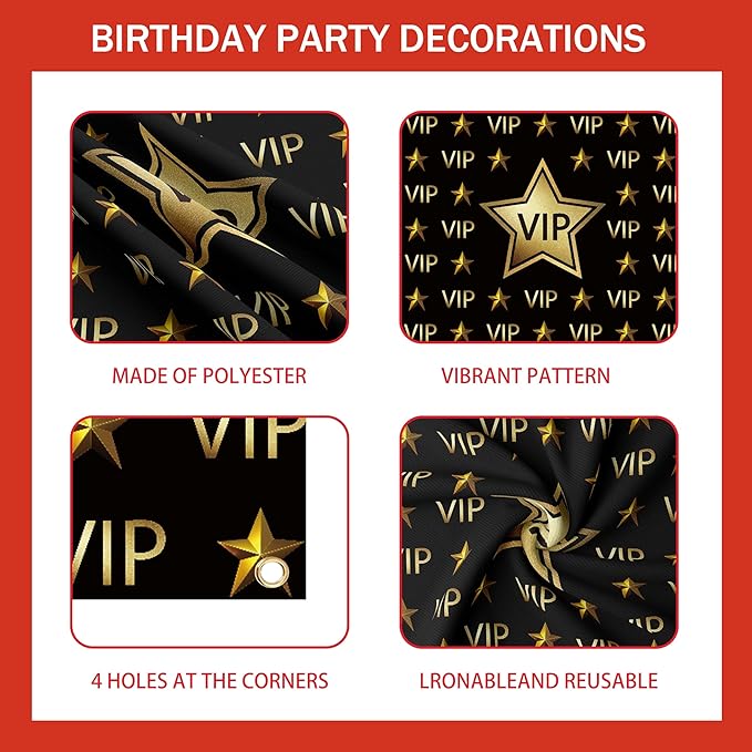 Vip Party decorations Red Carpet Party Decorations with VIP