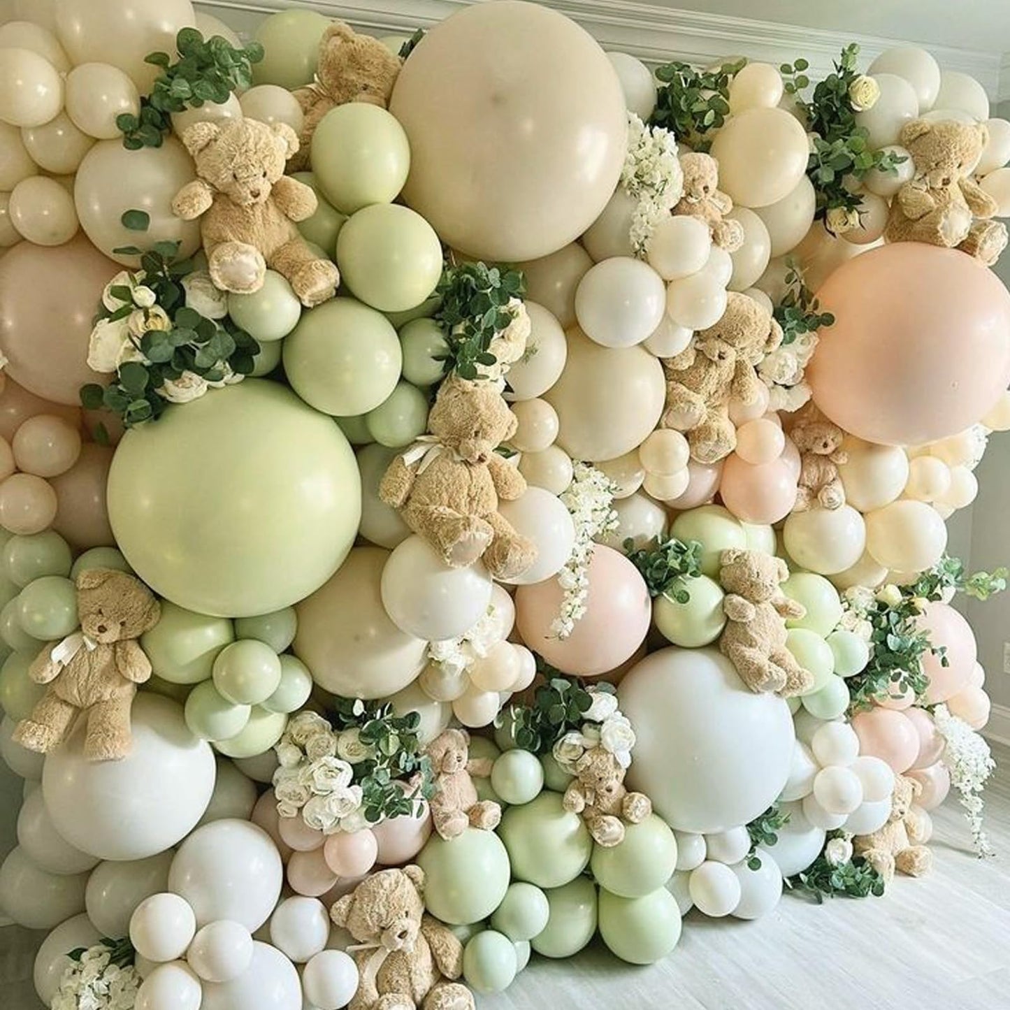 Green Balloons Arch Garland, Scmdoti Moon Green Balloons Different