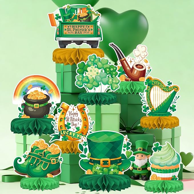 St Patrick's Day Decorations Set St Patricks Day Honeycomb