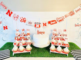 Nebraska Huskers Party Supplies for Football, Birthday Gift,