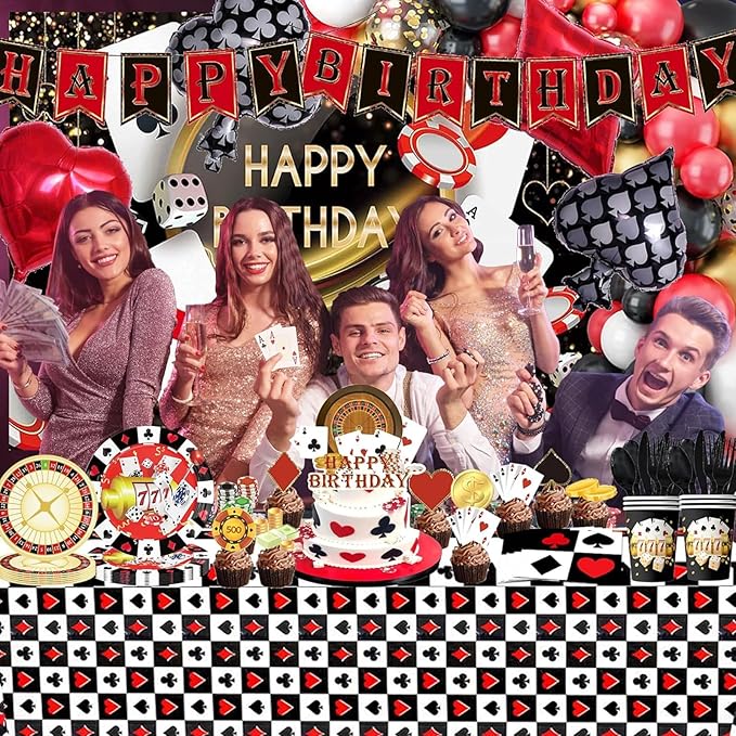 Casino Theme Party Decorations Supplies Las Vegas Party and Poker