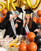 Halloween Balloons Black and Orange Balloons, 50Pcs Orange & Black