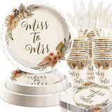 Boho Bridal Shower Decorations 168Pcs Bridal Shower Plates and