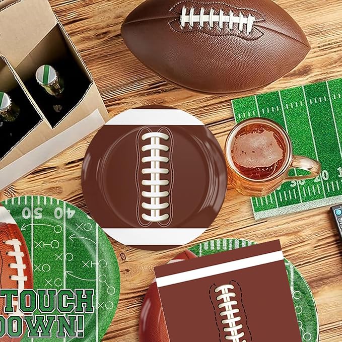 Football Party Supplies tableware Set serve 20 Guestes Football Game