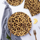 140PCS Leopard Print Party Decorations,Jungle Animal theme