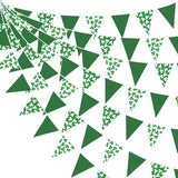 32Ft St Patrick's Day Party Decorations Green White Shamrocks Clover