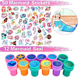 134Pcs Mermaid Party Favors Birthday Decorations for Girls Party