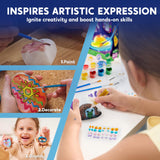 Rock Painting Kit- Glow in The Dark Rock Kit, Arts and Crafts for Kids