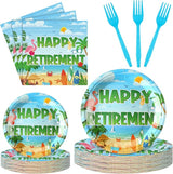 96 Pcs Retro Hawaiian Retirement Party Decorations Retirement Party