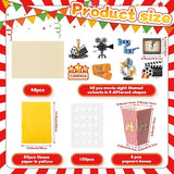 LemonRoad 6 Sets 74 Pcs Movie Night Party Centerpieces Movie Night