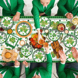 St Patrick's Day Party Supplies Tableware Set Irish Shamrock Themed