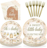 96Pcs Boho Baby Shower Decorations A Sweet Little Baby Is On The Way