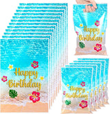 Eccliy 30 Pcs Cartoon Blue Birthday Party Gift Bags Candy Goody Bags