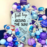 Outer Space First Birthday Party Decorations Sign for Backdrop First