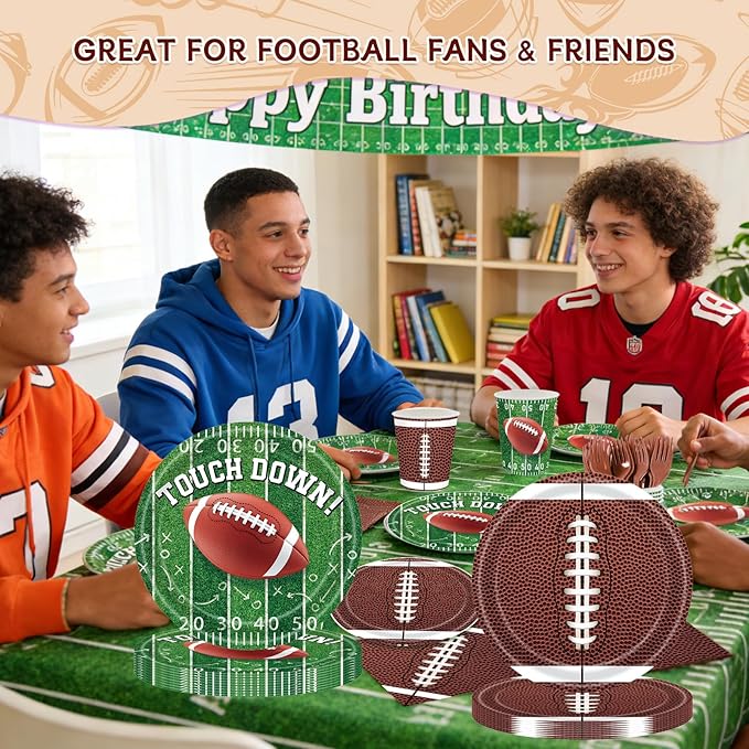 Football Party Decorations Serve 24 Football Party Supplies with