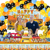 Construction Birthday Party Supplies for 3 Year Old Boy 139 Pcs Dump