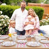 Wild and Onederful 1st Birthday Girl Plates Set 25 Guests Spring
