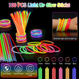 156 PCS Glow in the Dark Valentines Day Party Supplies, 12 Light Up