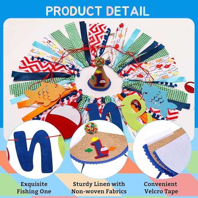 Ofishally Highchair Banner for Baby First Birthday Party Decorations