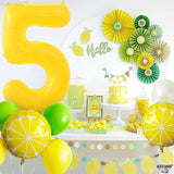 KatchOn, Yellow Number 5 Balloon - Giant, 40 Inch | Yellow 5 Balloon,