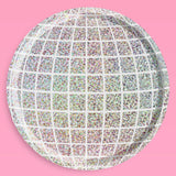 xo, Fetti Holographic Disco Ball Paper Plates - 25 pk, 9" |