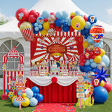 Carnival Theme birthday party decorations & include red blue yellow