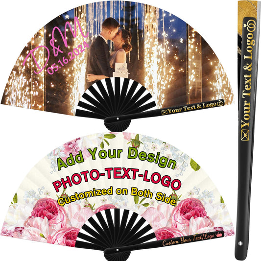 SeeWeLove Decorative Folding Fans Personalized Fans Custom Fan