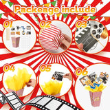 LemonRoad 6 Sets 74 Pcs Movie Night Party Centerpieces Movie Night
