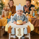 Baby 1st Birthday Party Decorations For Handmade Blue Tassel Garland