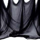 Halloween Black Creepy Cloth 500 x 87 inch Spooky Gauze Cloth