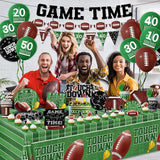 Football Party Supplies Kit Serve 24 Touchdown Plates Napkins