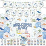 43Pcs Sea You Soon Baby Shower Decorations Under the Sea Baby Shower