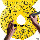 KatchOn, Yellow Number 8 Balloon - Huge, 40 Inch | 8 Balloon for 8th