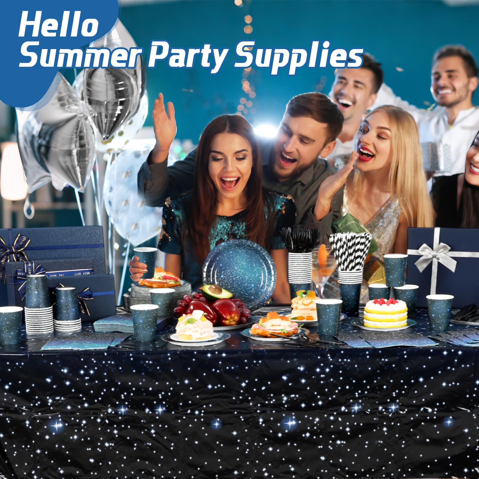 452 Pcs Galaxy Party Decorations for 50, Starry Night Theme