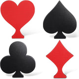 4 Pcs Casino Party Decoration 7.87 Inch Poker Table Signs Poker