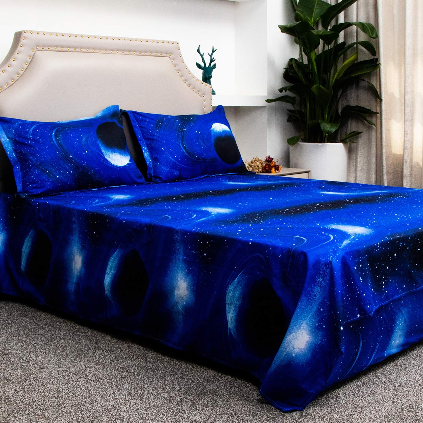 Bedlifes Galaxy Outer Space Sheet Set, Galaxy Themed, 3 pcs Including