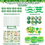188Pcs St Patrick's Day Accessories Party Favor Set Necklaces