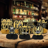 9Pcs 60th Birthday Party Decorations - 60th Birthday Decor Men Women