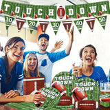 Football Party Decorations Football Plates Napkins Tablecloth Banner