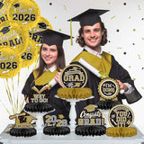 9PCS Graduation Party Decorations Class of 2026 Congrats Grad Table #3