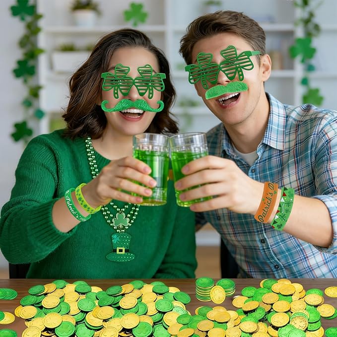 190 Pcs St Patricks Day Accessories St Patrick's Day Party Favor Set