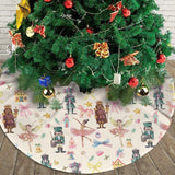 Pink Nutcracker Christmas Tree Skirt 48" Christmas Nutcracker Ballet
