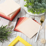Whaline 120 Sheet Fall Rust Color Cocktail Napkin 6 Colors Gradient