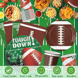 140PCS Football Party Supplies Tableware Set Serve 24 Football