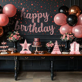 Pink Rose Gold Party Decorations 12Pcs Pink Rose Gold Honeycomb