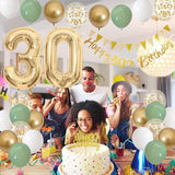 30th Birthday Decorations for Women Men Happy Banner With Cake