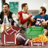 50Pcs Football Party Supplies 5lb Football Food Plates Football