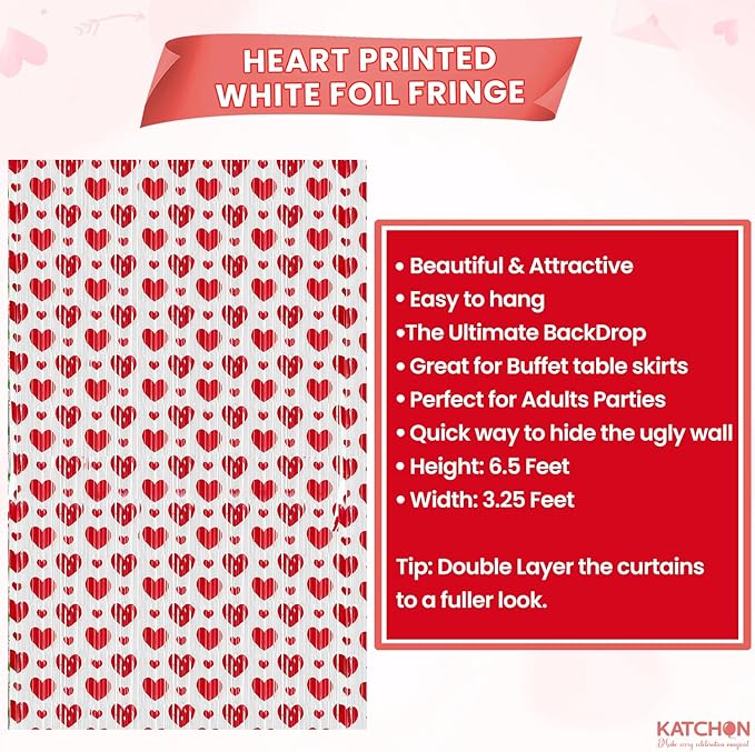 XtraLarge Valentines Day Backdrop 9.75x6.5 Feet Pack of 3 Valentine
