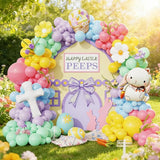 Easter Decorations Indoor Outdoor 160Pcs Rainbow Pastel Eatser